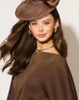 Statement Floral Feather & Loop Mesh Fascinator