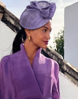 Statement Floral Feather & Loop Mesh Fascinator