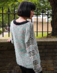 Mix color stripe jumper