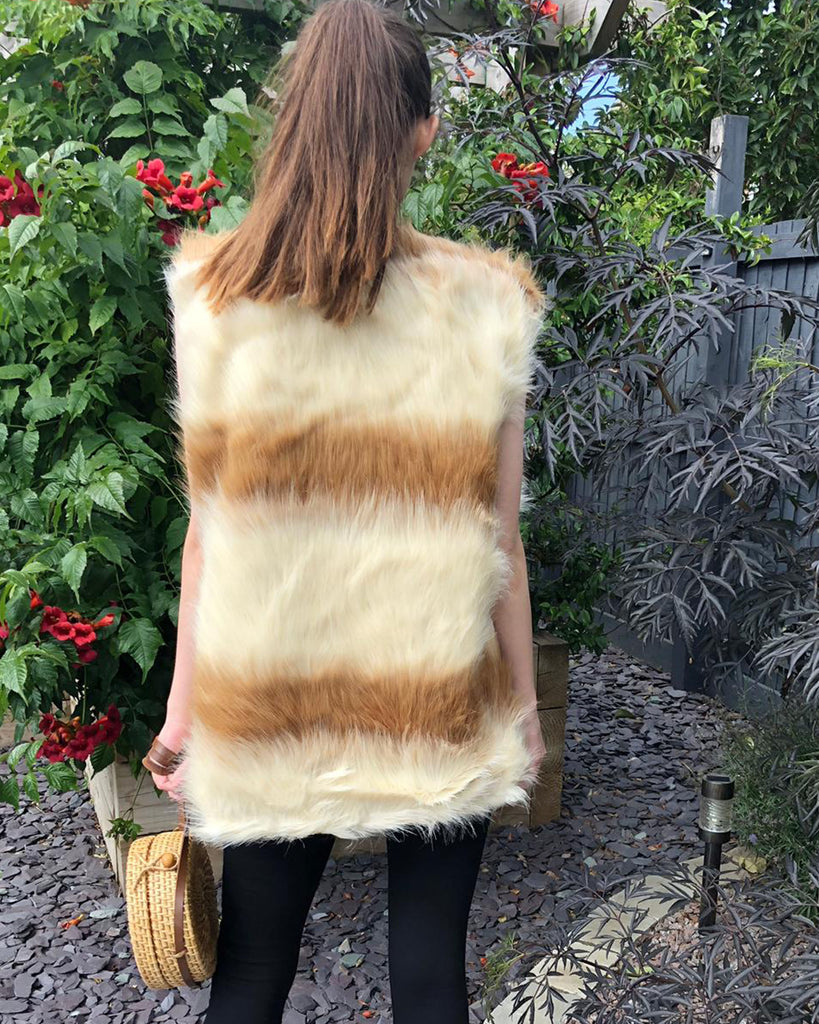 Faux Fur Gilet (BROWN)