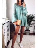 balloon long sleeves chiffon top