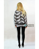 Feather Lace Organza Black & White Bomber Jacket