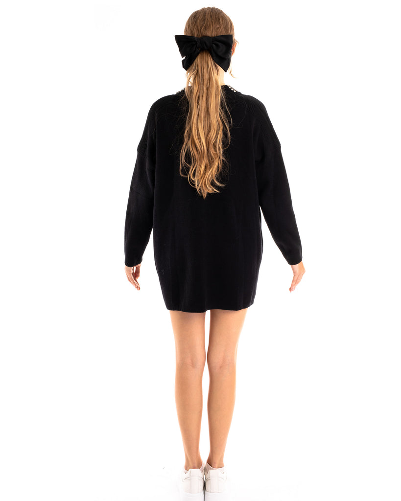 Diamante Neck Long jumper