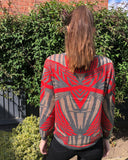 Knitted Aztec Print Jumper
