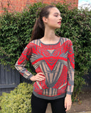 Knitted Aztec Print Jumper