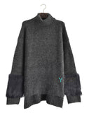 Fur sleeves design Jumper