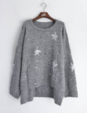 Stars' Print Ladder Stitch Jumper