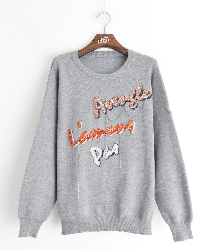 Sequin embellished jumper