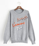 Sequin embellished jumper