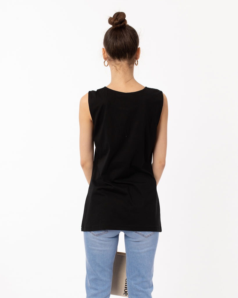 eyelash lace cotton vest top