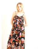 Printed Chiffon Maxi Dress KK6228 (BIG FLORAL PRINT)