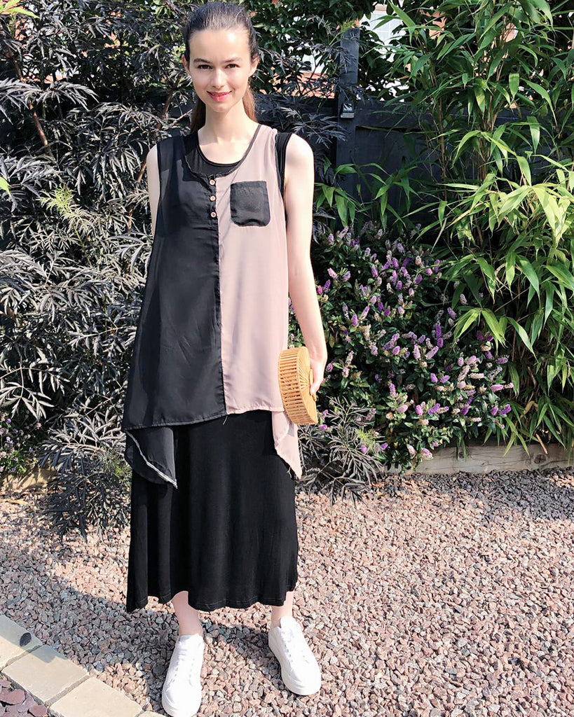 Chiffon top Maxi Dress