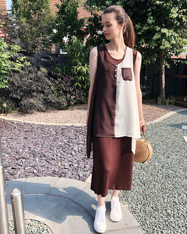 Chiffon top Maxi Dress