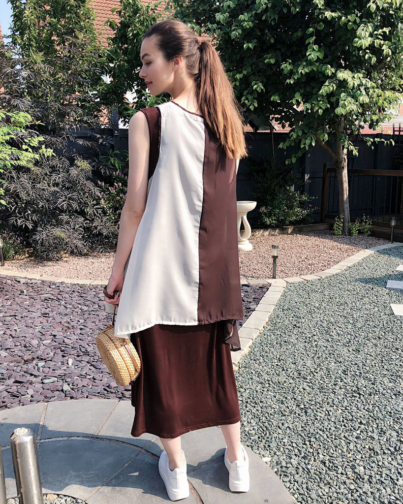 Chiffon top Maxi Dress