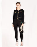 Coco style classic Blazer Cardi in Black