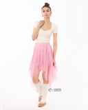 Dip Hem Skirt (Pink)