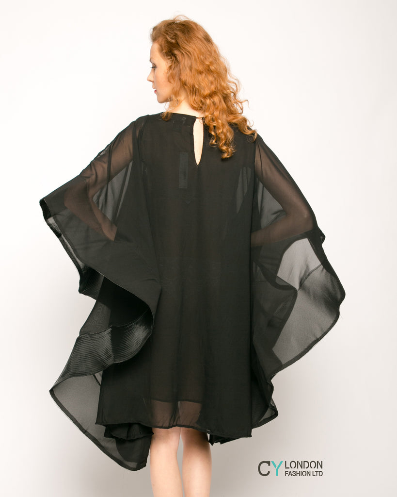 Butterflies design Dress (Black)