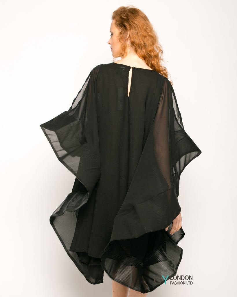 Butterflies design Dress (Black)