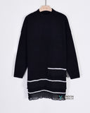 Crystal trim & Chiffon Hem Jumper