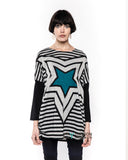 Star Print oversized Jumper top
