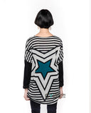 Star Print oversized Jumper top