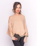 Lace sleeves and cut out design jumper