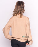 Lace sleeves and cut out design jumper