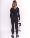 Hoodies top and leggings set