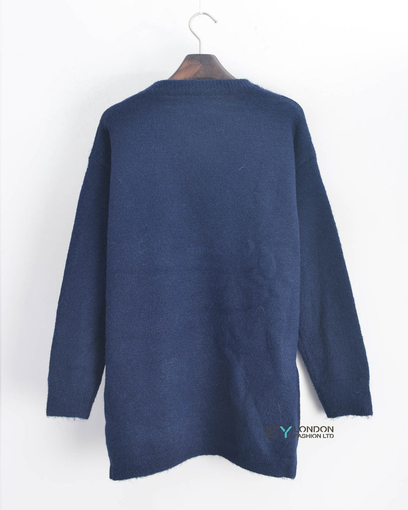 Face logo plain jumper