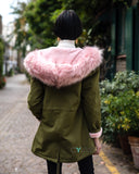 Faux Fur Hooded American style Parka jacket