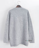 Face logo plain jumper (Grey)