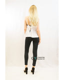 Jean's look print fleece leggings