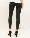 Jean's look print fleece leggings