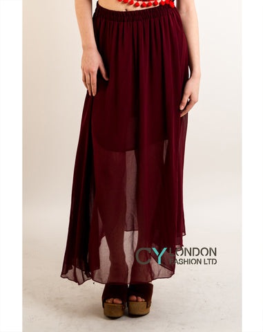 Chiffon Maxi Skirt