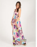 Floral print maxi dress