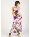 Floral print maxi dress