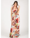Floral print maxi dress