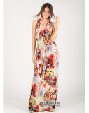 Floral print maxi dress