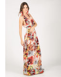 Floral print maxi dress