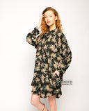 Multi Floral Printed overisze Shirt Dress