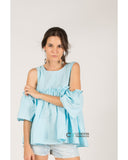 Cold shoulder Cotton Top