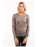 Metallic Sliver Printed Jumper