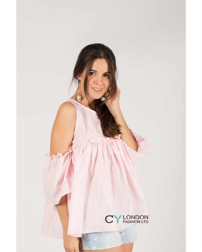 Cold shoulder Cotton Top