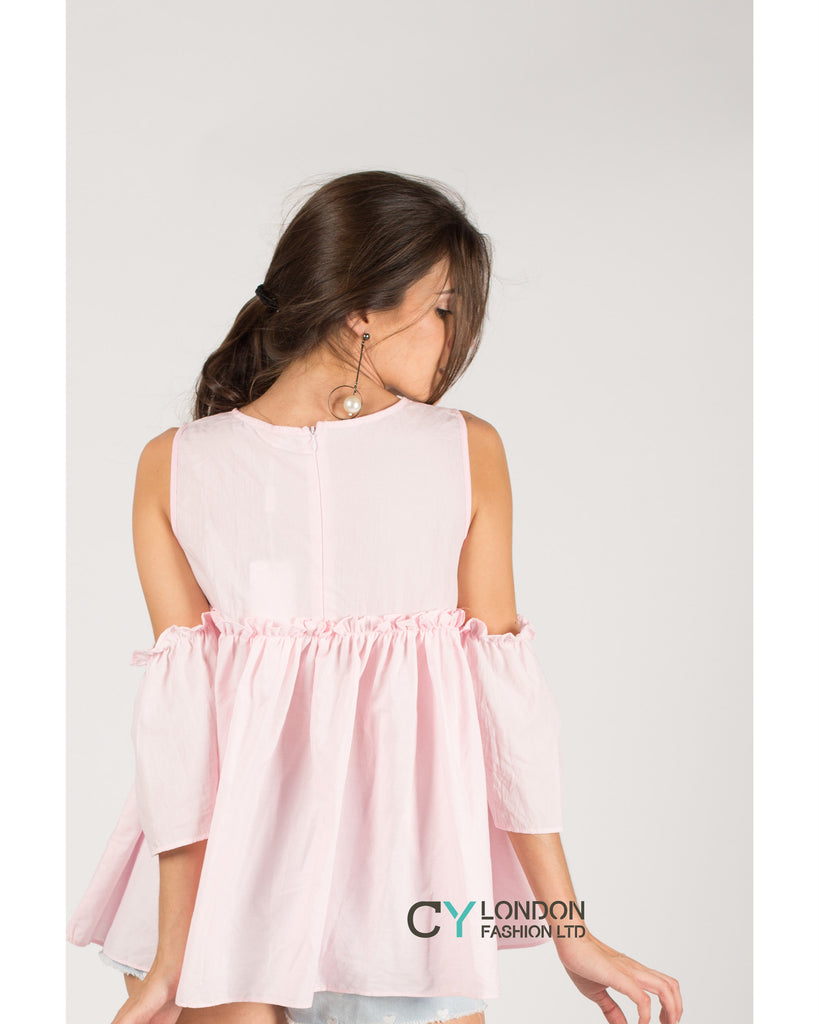 Cold shoulder Cotton Top