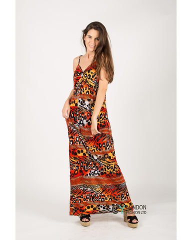 Leopard Print Maxi Dress