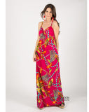 Chain Print Maxi Dress