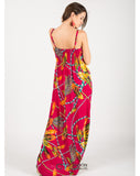 Chain Print Maxi Dress