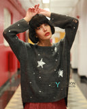 Stars' Print Ladder Stitch Jumper