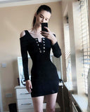 Cold shoulder Sparkle knit bodycon party dress