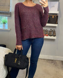 Burgundy Color knitted jumper